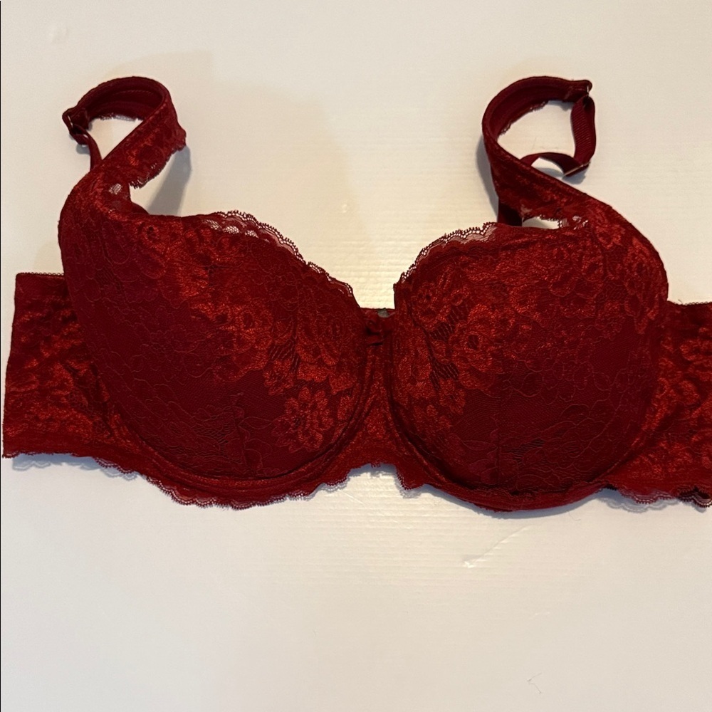 Torrid Lace Underwire Bra - Deep Red